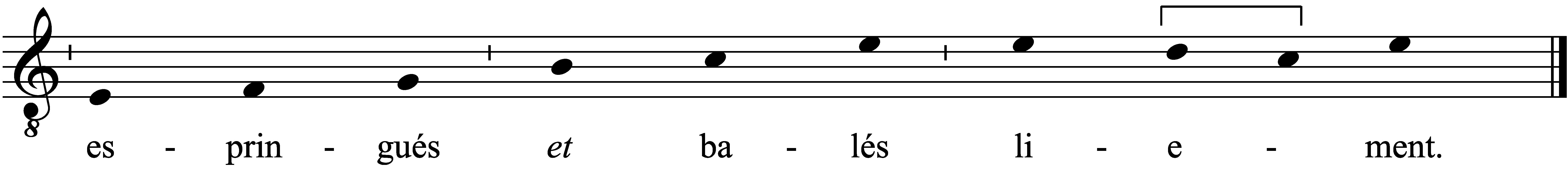 Refrain musical notation
